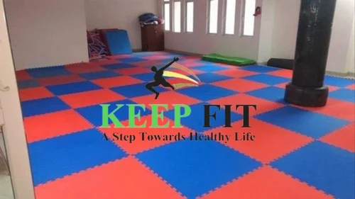 Dojo Mats — Blue and Red