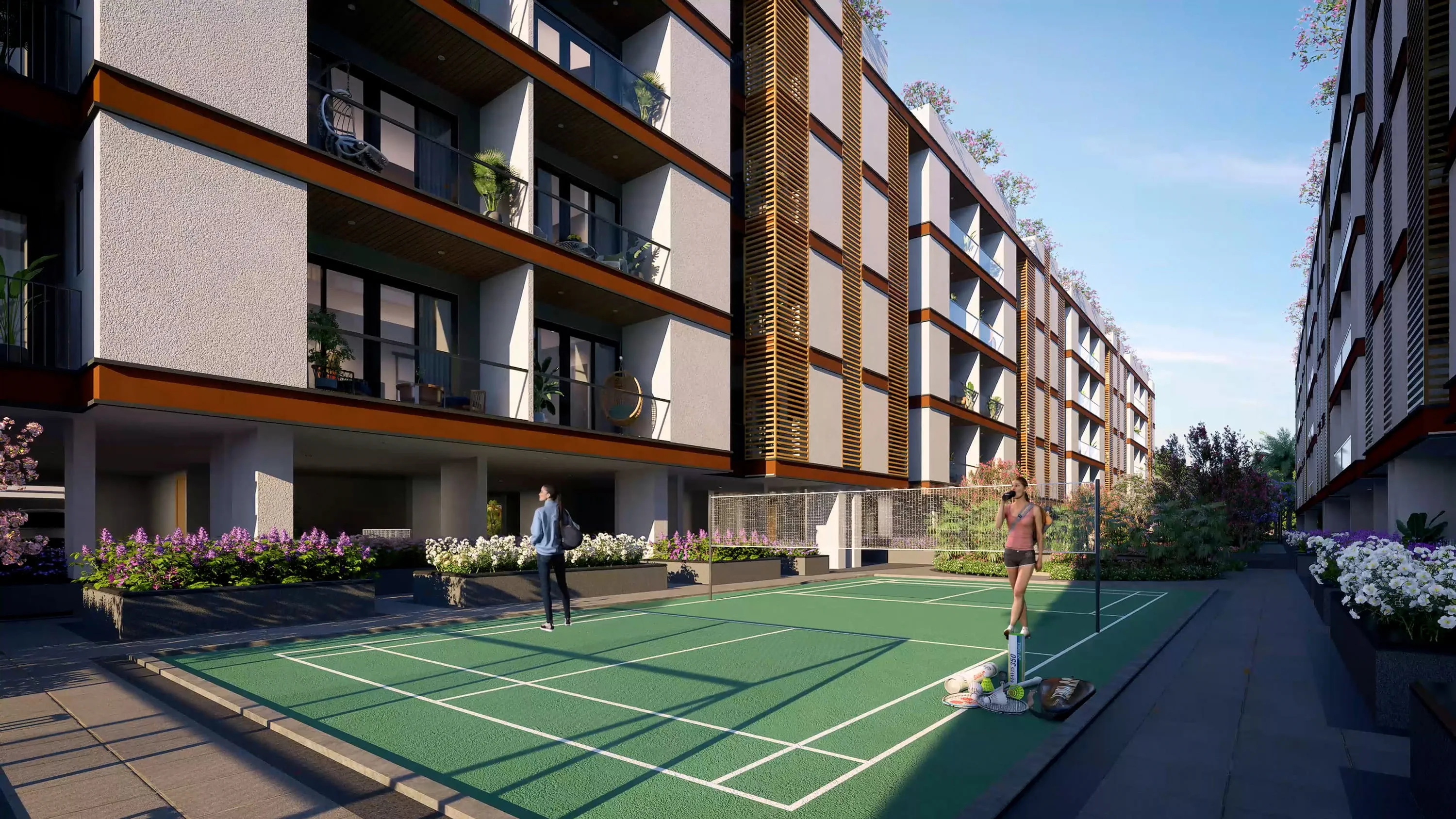 Completed Badminton Court Installation